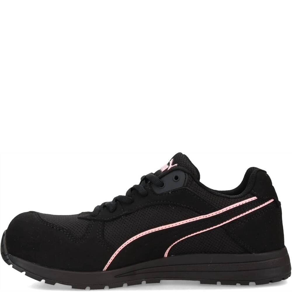NEW PUMA women's frontside industrial shoe in black pink